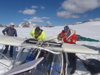 Flugunfall Bergung Gletscher